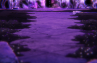 Aizen crushes the Torrent of the Soul King's Power with his Reiatsu.