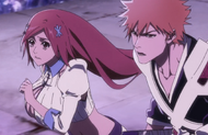 Orihime muses on their inability to contact Rukia and Renji.