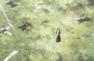 Ichigo sees the aftermath of the attack on the procession.