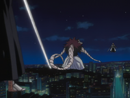 Hitsugaya and Rangiku face off against Menis.