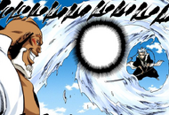 Hitsugaya prepares to battle Yammy.