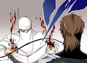 Aizen demostrando su poder