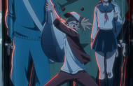 Hachigen and the other Visored arrive with the distortion Reishi in a large teapot.