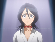 Rukia awaiting execution.