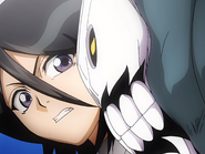 Shrieker sneaks up on Rukia.