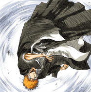 Ichigo is flipped over with Taketonbo.