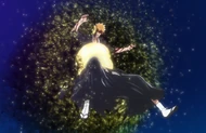 Ichigo is flung into a  by Nimaiya, who intends for him to discover his roots since he does not understand the significance of what he has done.