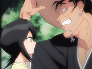 Saidō tries to get Rukia to remember him.