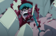 Garogai is impaled and killed by Higa Zekkō.