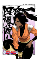 Yoruichi on the cover of Chapter 157.