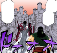 Sado and Ganju confront the statues.