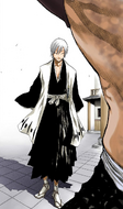 Gin Ichimaru appears before Jidanbō.