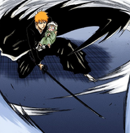 Ichigo saves Nel from Dordoni.