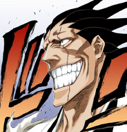 Kenpachi grins at the sight and sensation of Nnoitra's Resurrección, Santa Teresa.