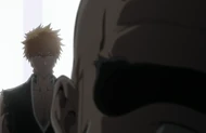 Ichigo and Ichibe'e discuss the Royal Guard's response to the attack.