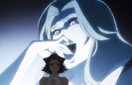 Haineko imagines Rangiku making fun of her for liking younger men.