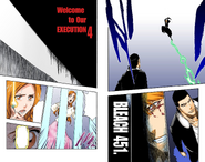 Kūgo, Ichigo, and Orihime on the cover of Chapter 451.