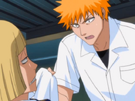 Ichigo confronts Shinji over his recent actions.