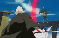 Reigai-Kisuke Urahara uses Kamisori, Benihime.