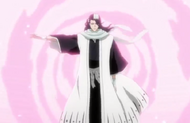 Byakuya activates his Bankai, Senbonzakura Kageyoshi.