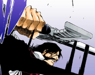 Yhwach being stopped from attacking further.