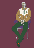 Robert Accutrone in normal clothing, commemorating the release of episode 391.