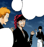 Renji introduces Ichigo to Atau Rindō.