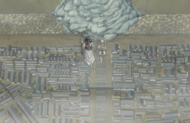 Homura and Shizuku appear above the Seireitei.