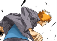 Ichigo breaks free of Rukia's spell.