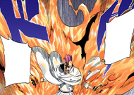 Bazz-B prepares to fight Captain Tōshirō Hitsugaya.