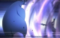 BG9 recibe el impacto del ataque de Suì-Fēng.