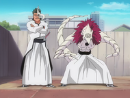 Aldegor watches as Menis immediately activates his Resurrección.