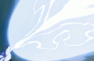 Reigai-Unohana uses Hiryū Gekizoku Shinten Raihō in the final battle.