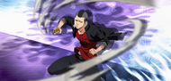 Shishigawara wielding his Fullbring, Jackpot Knuckle.