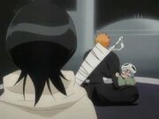 Nel mirando con celos a Rukia