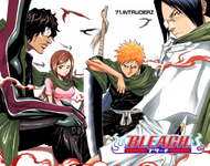 Uryū, Ichigo, Orihime, and Sado on the cover of Chapter 71.