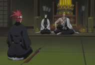 Renji is given orders from Yamamoto.