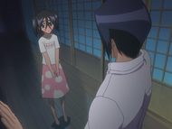 Ururu finds Uryū looking out of a window.