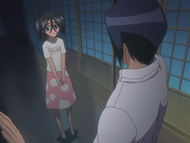 Ururu finds Uryū staring out of a window.