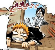 Uryū pulls Ichigo away while the latter tries to stay until Ganju returns.