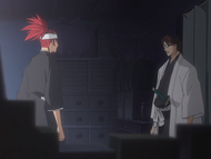 Aizen asks Renji if he believes Rukia Kuchiki deserves to die.