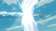 Harribel diffuses Hitsugaya's attack using Hirviendo.