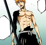 Ichigo offers to let Ulquiorra cut off his left arm and leg to make their fight fair.