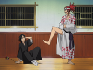 Renji giving out to Rikichi.