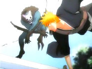 Ichigo luchando contra Shrieker