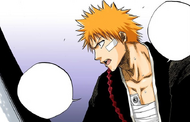 Ichigo declares that he is going to defeat Byakuya and go home.