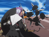 Ichigo defeats Lieutenant.