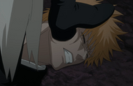 Kokutō steps on Ichigo's face while explaining his philosophy.