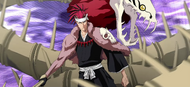 Renji wielding his Bankai, Hihiō Zabimaru.