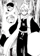 Yukio held captive by Hitsugaya.